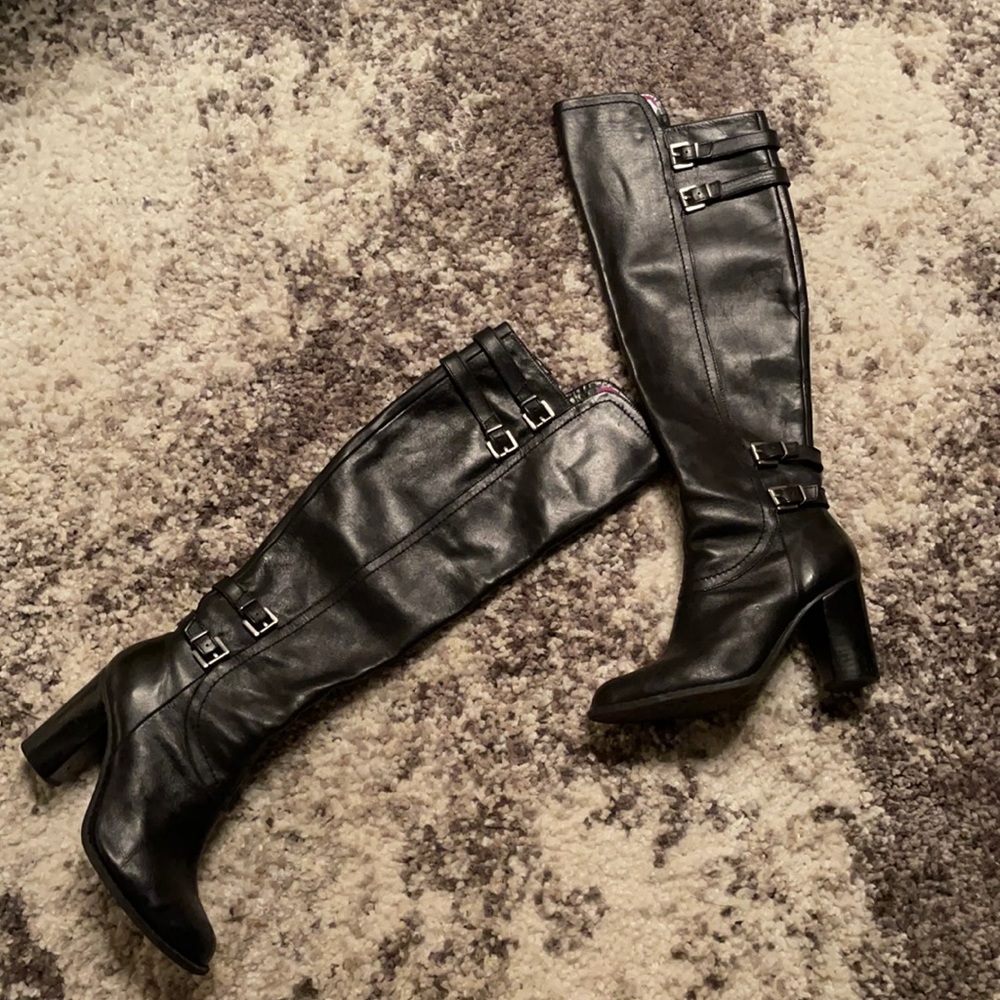 ❤️Tall Genuine Leather Black Boots❤️❤️